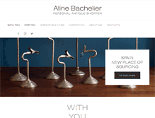 Tablet Screenshot of alinebachelier.com